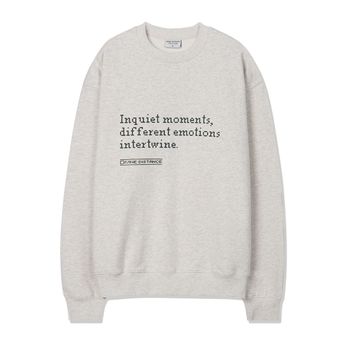 픽셀드 이모션 스웻셔츠 | 오트밀