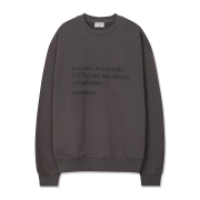 픽셀드 이모션 스웻셔츠 | 다크그레이