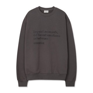 픽셀드 이모션 스웻셔츠 | 다크그레이