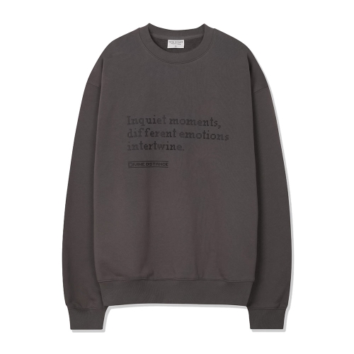 픽셀드 이모션 스웻셔츠 | 다크그레이