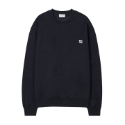 DE 로고 베이직 기모 스웻셔츠 | 블랙