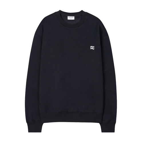 DE 로고 베이직 기모 스웻셔츠 | 블랙