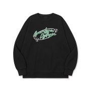 btm71 꼴뚜기 개임 시즌2 그래픽 로고 맨투맨 | 블랙