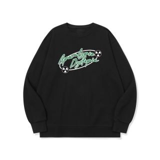 btm71 꼴뚜기 개임 시즌2 그래픽 로고 맨투맨 | 블랙