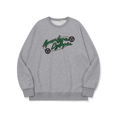 btm71 꼴뚜기 개임 시즌2 그래픽 로고 맨투맨 | 그레이