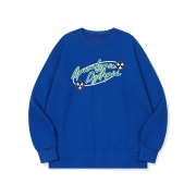 btm71 꼴뚜기 개임 시즌2 그래픽 로고 맨투맨 | 블루