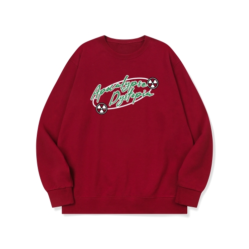 btm71 꼴뚜기 개임 시즌2 그래픽 로고 맨투맨 | 레드