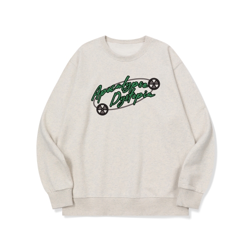 btm71 꼴뚜기 개임 시즌2 그래픽 로고 맨투맨 | 오트밀