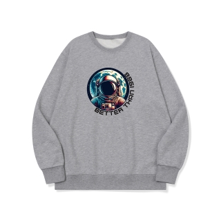 btm74 화성 갈끄니까 그래픽 로고 맨투맨 | 그레이