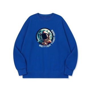 btm74 화성 갈끄니까 그래픽 로고 맨투맨 | 블루