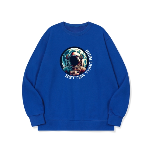 btm74 화성 갈끄니까 그래픽 로고 맨투맨 | 블루