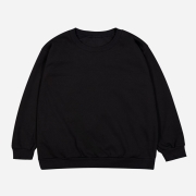 국산 헤비웨이트 기본 맨투맨 - 기모(TC) MADE IN KOREA | 블랙