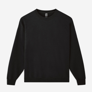 12000 오버핏 기모 무지 맨투맨 티셔츠 블랙