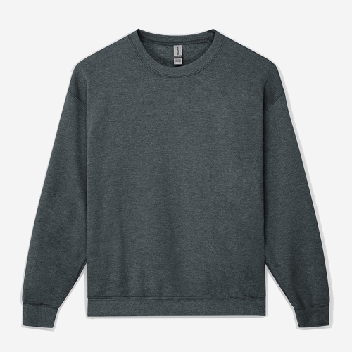 12000 오버핏 기모 무지 맨투맨 티셔츠 차콜그레이