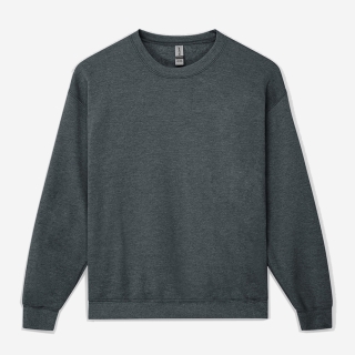 오버핏 기모 무지 맨투맨 티셔츠 2XL | 차콜그레이