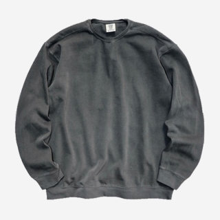 1566 가먼트다이 오버핏 무지 크루넥 맨투맨 | 페퍼