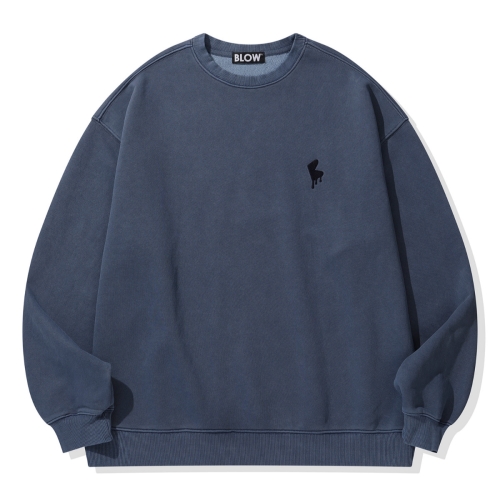 FLOWING LOGO SWEATSHIRT_[PIGMENT NAVY]