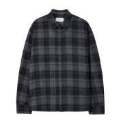 코지 스무스 컬러 체크 셔츠 | 그레이