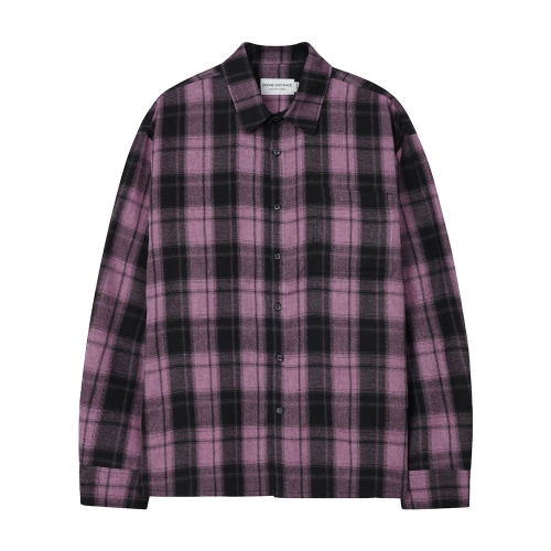 코지 스무스 컬러 체크 셔츠 | 핑크