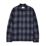코지 스무스 컬러 체크 셔츠 | 블루