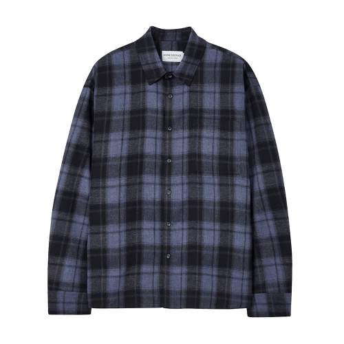 코지 스무스 컬러 체크 셔츠 | 블루