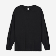 1304 무지 18수 긴팔 티셔츠 l 블랙