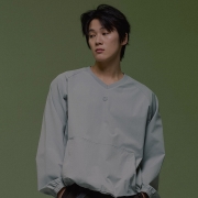 엑티브 브이 풀오버 롱슬리브 쿨그레이