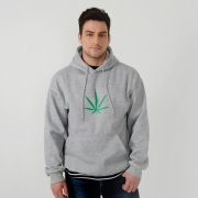 츄바스코 MHD171 Big Weed Hoodie GRAY