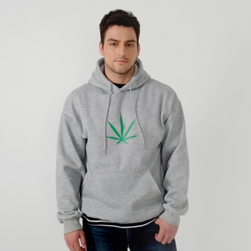 츄바스코 MHD171 Big Weed Hoodie GRAY