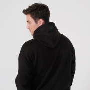 츄바스코 MHD172 Small weed Hoodie BLACK