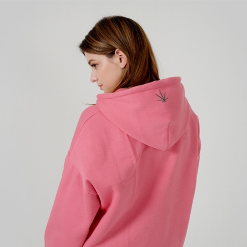 츄바스코 MHD172 Small weed Hoodie PINK