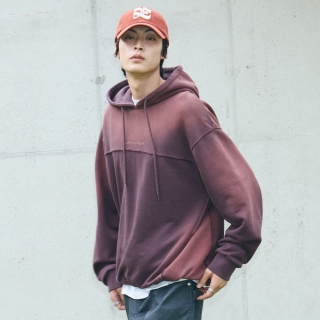 컷오프 스프레이 후드티 | 플럼