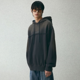 컷오프 스프레이 후드티 | 그린