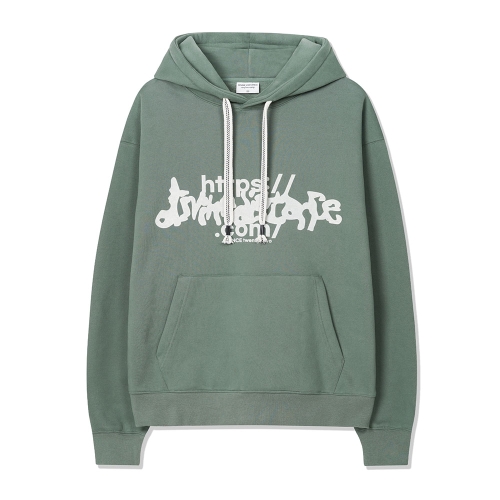 플래시 웹 기모 후드티 | 그린