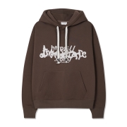 플래시 웹 기모 후드티 | 브라운