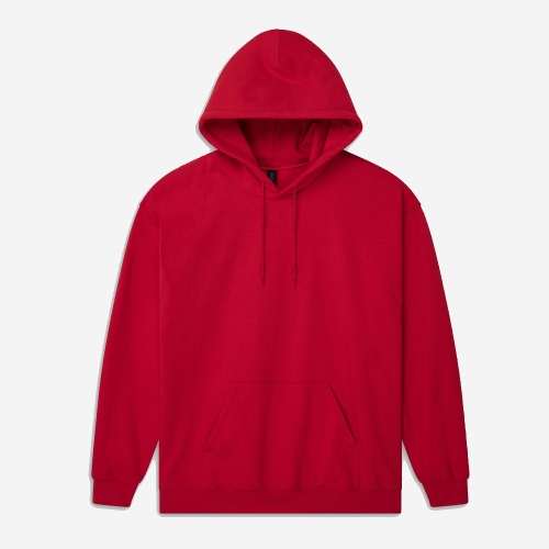 12500 오버핏 기모 무지 후드티 2XL, 3XL | 레드
