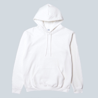 88500 아시안핏 무지 기모 후드 스웨트 티셔츠 화이트