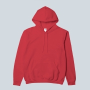 88500 아시안핏 무지 기모 후드 스웨트 티셔츠 2XL | 레드