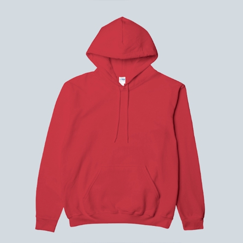 88500 아시안핏 무지 기모 후드 스웨트 티셔츠 2XL | 레드