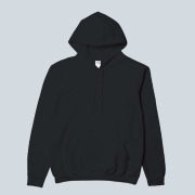 88500 아시안핏 무지 기모 후드 스웨트 티셔츠 블랙