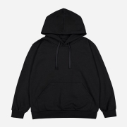 국산 헤비웨이트 기본 후드스웨터- 양면 MADE IN KOREA | 블랙 3XL