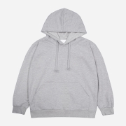 국산 헤비웨이트 기본 후드스웨터- 양면 MADE IN KOREA | 그레이 3XL