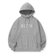 피그먼트 그레이 자수 후디