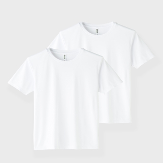 에어쿨링 소프트 기능성 티셔츠 | 화이트 1+1
