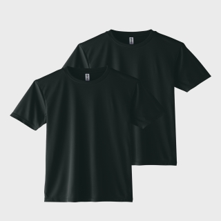 에어쿨링 소프트 기능성 티셔츠 | 블랙 1+1