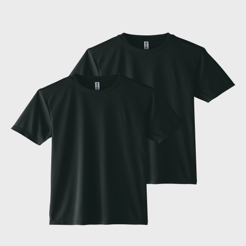 [2pack] 에어쿨링 소프트 기능성 티셔츠 | 블랙 1+1