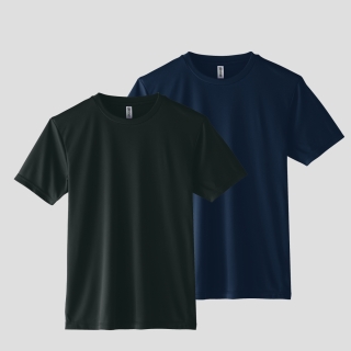 에어쿨링 소프트 기능성 티셔츠 | 블랙 네이비 1+1