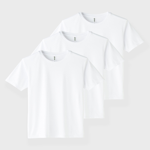 [3pack] 에어쿨링 소프트기능성 티셔츠 | 화이트+화이트+화이트