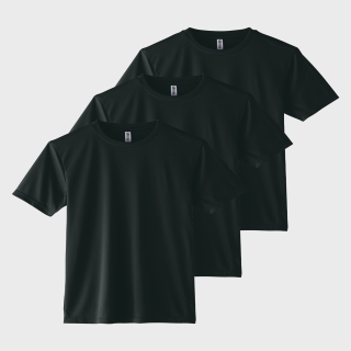 에어쿨링 소프트기능성 티셔츠 | 블랙+블랙+블랙