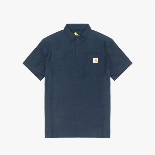 (K570) 포켓 카라 반팔티 NAVY